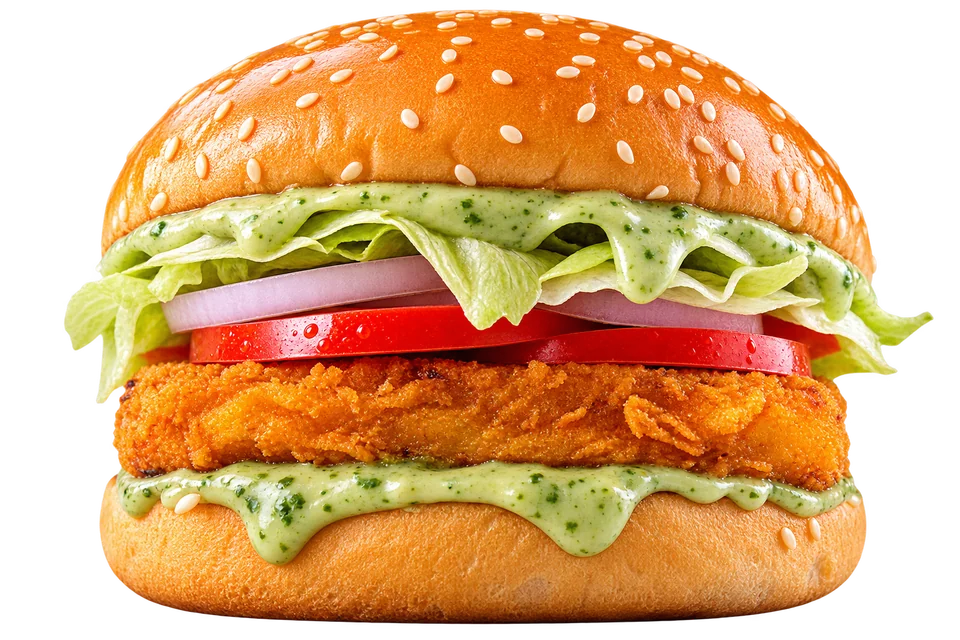 Paneer Mint Delight Burger